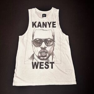 Kanye West Ye Tank Top Small White Bravado Sketch Sleeveless‎